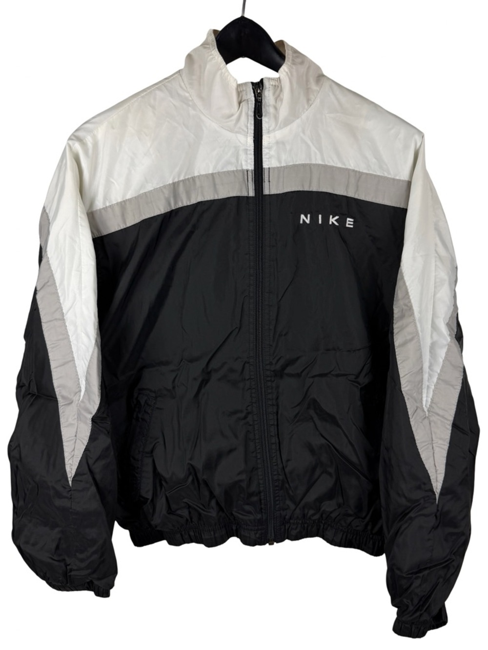 Vintage 90s Womens Nike Colorblock Full Zip Windbreaker Swoosh Jacket Size L